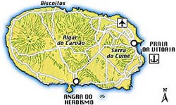 Map of Terceira